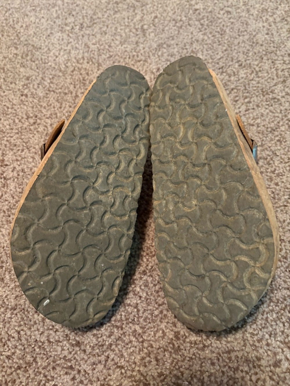 Birkenstock Brown Suede Slip-On Clogs with Buckle - Picture 6 of 7